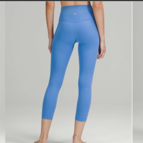 Lululemon Align High-Rise Crop 23" Blue Nile Plus Size 20 Comfy Soft - Picture 6 of 11